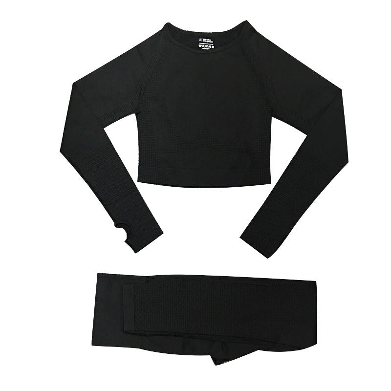 Jacquard Seamless Yoga Wear Suit